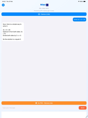 AI MathBot ipad screenshot 4
