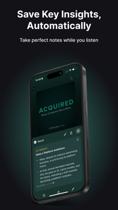 Snipd | AI Podcast Player screenshot 2