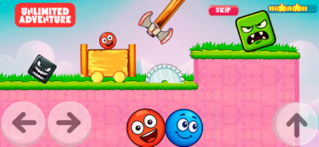 Plants Ball 4 - Red Ball Game screenshot 1