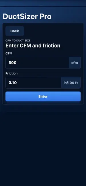 DuctSizer Pro screenshot 4