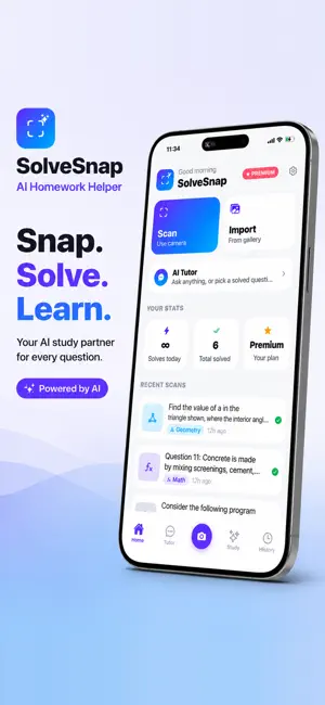 SolveSnap: AI Homework Helper screenshot 1
