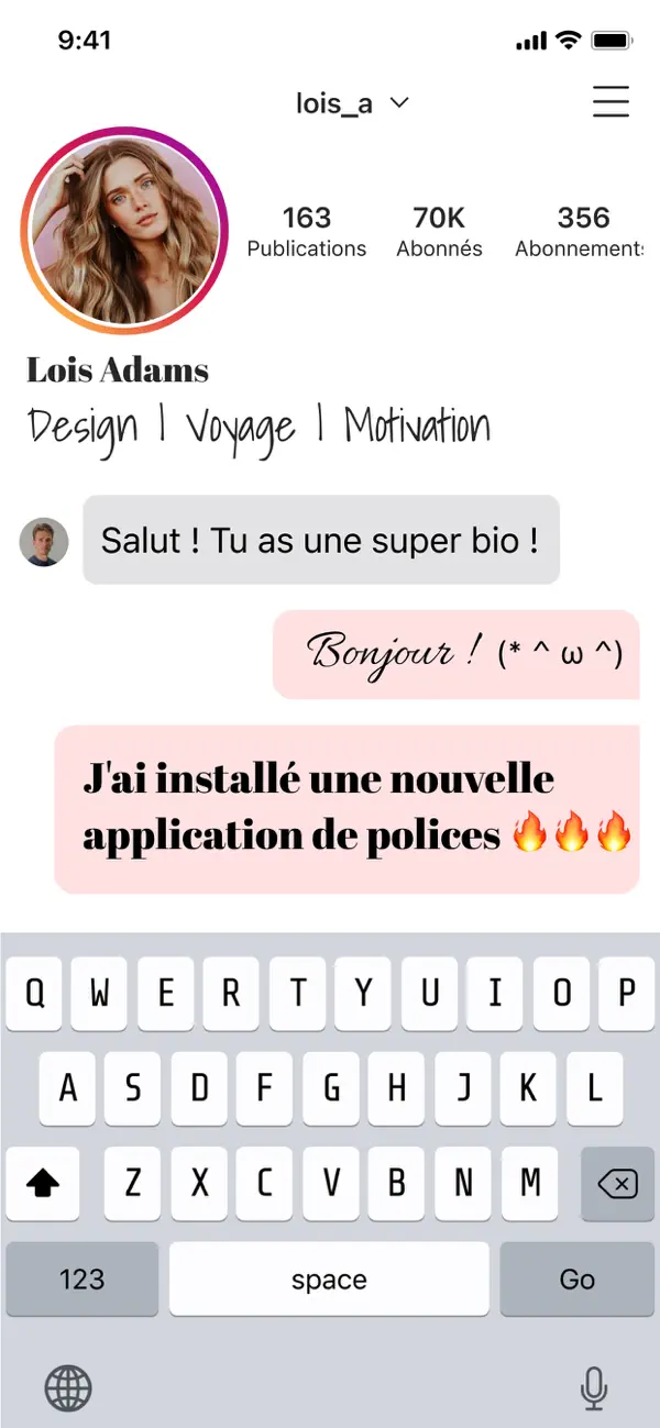 Screenshot #3 pour Clavier personnalisé, polices