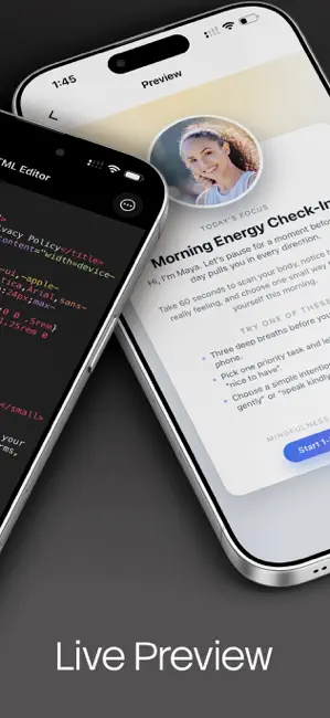 HTML Editor® iPhone screenshot 2