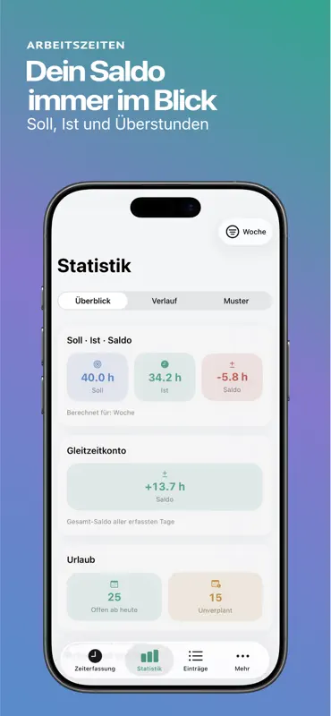 Arbeitszeiten – Zeiterfassung screenshot 2 of 7