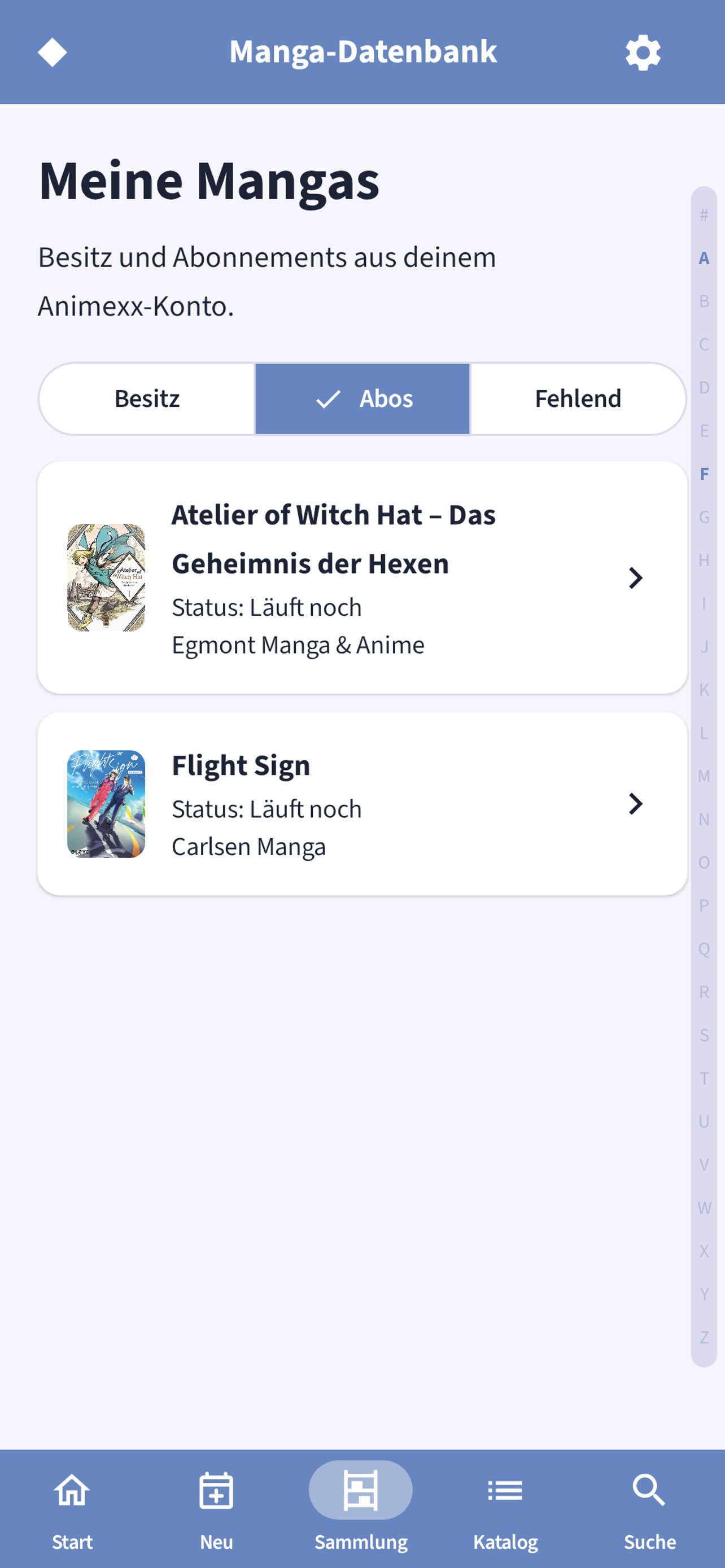 Animexx.de: Manga-Datenbank screenshot 4