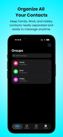 SMSAll - Group SMS App Screenshot 3 of 3