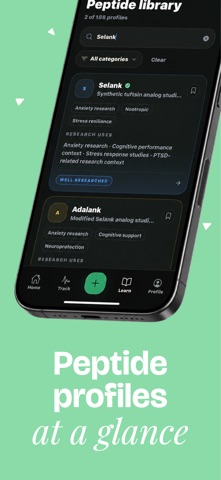 Pepply AI: Peptide Tracker iPhone screenshot
