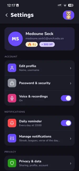 Tarteel. screenshot 2
