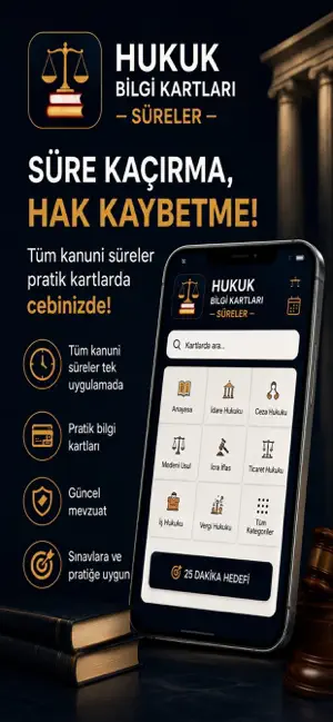 Hukuk Bilgi Kartları - Süreler screenshot 4