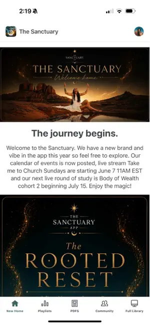 Sanctuary The App screenshot 1