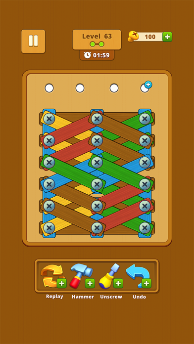 Screw Wood Nuts: Bolts Puzzle Screenshot
