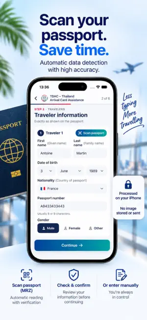 TDAC Arrival Card Assistant screenshot 2