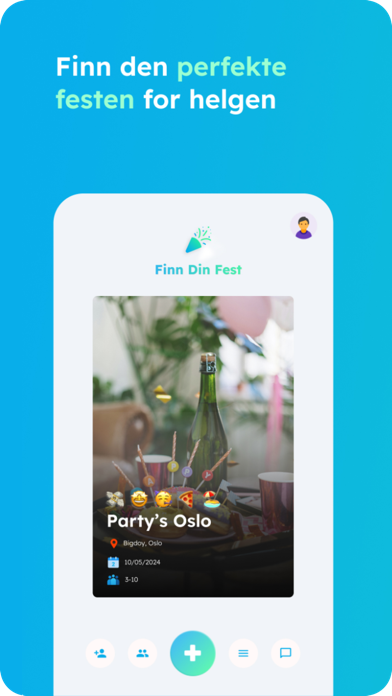 Finn Din Fest app screenshot