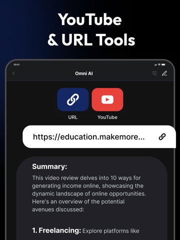 Omni: AI Chatbot Assistant iPad screenshot
