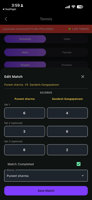 Urran Scorecard App Screenshot 3 of 4