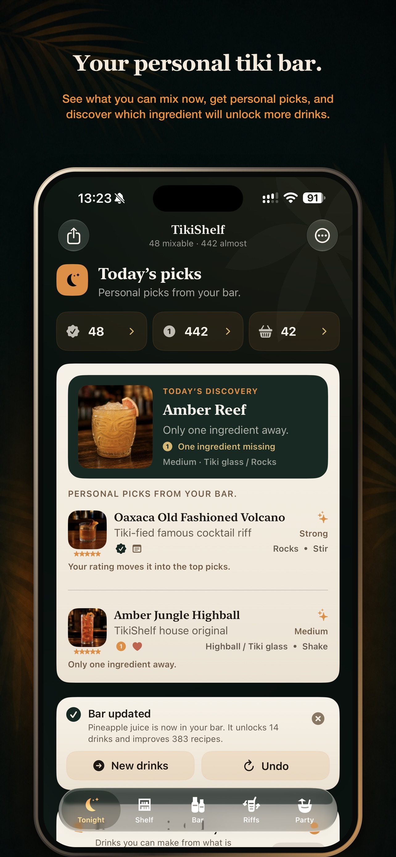 Screenshot 1 of TikiShelf