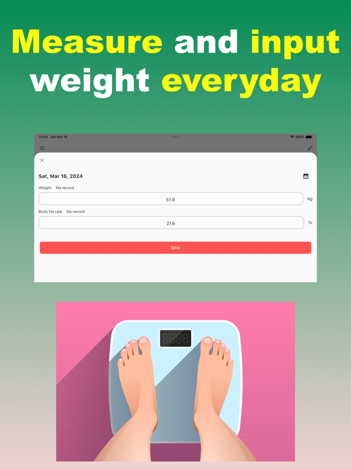 Weight Control App Boxer Mode