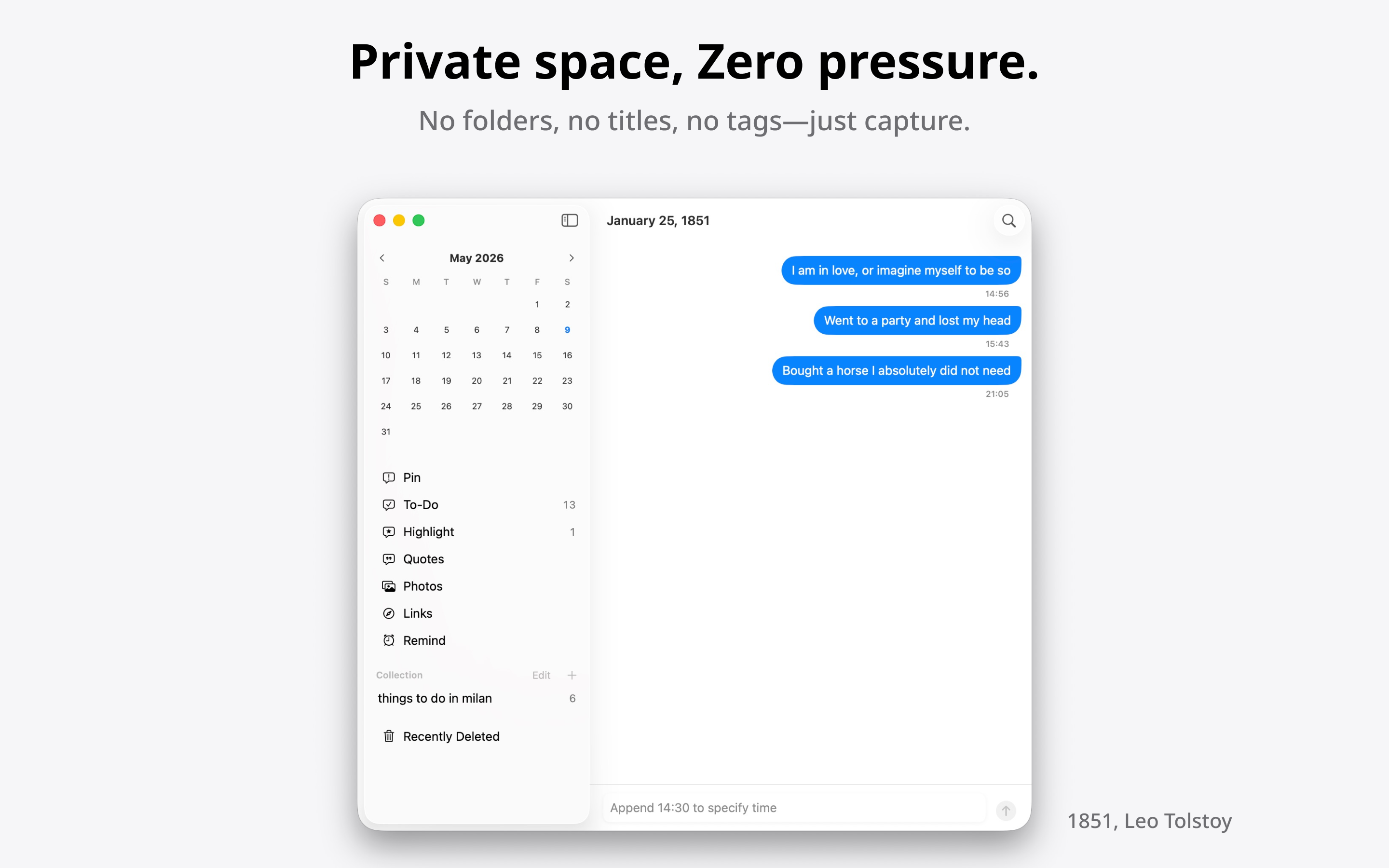mynd - Chat-Style Journal