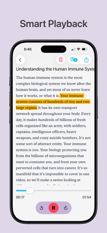 Tensha: Live Transcribe iPhone screenshot
