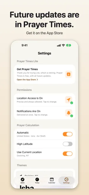 Minimalist Prayer Times Lite screenshot 3