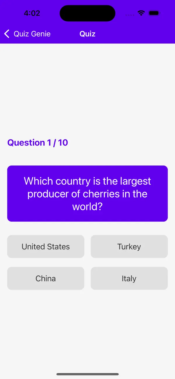 Screenshot #3 pour Quiz Genie