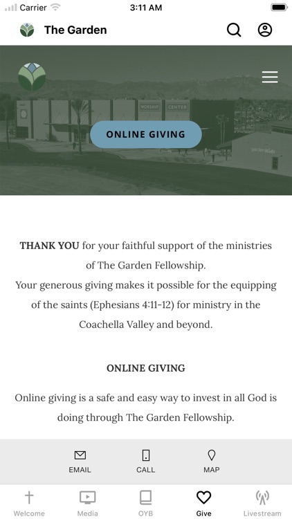 The Garden Church App