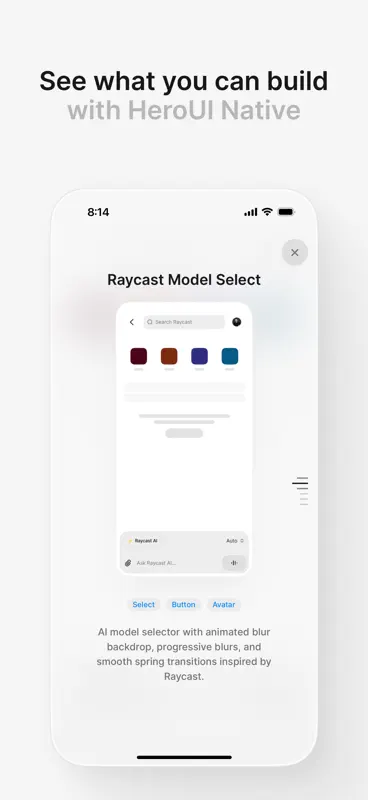 HeroUI Native screenshot 2 of 4