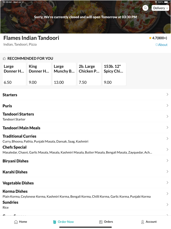 Screenshot #6 pour Flames Indian Tandoori