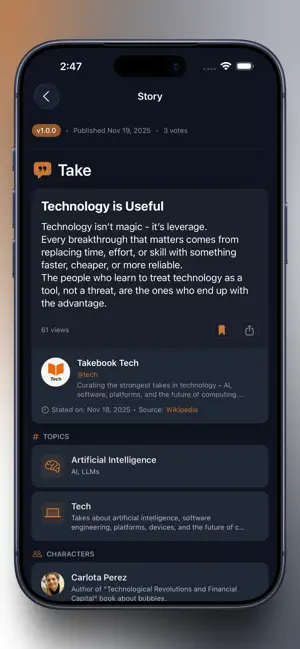 Takebook screenshot 2