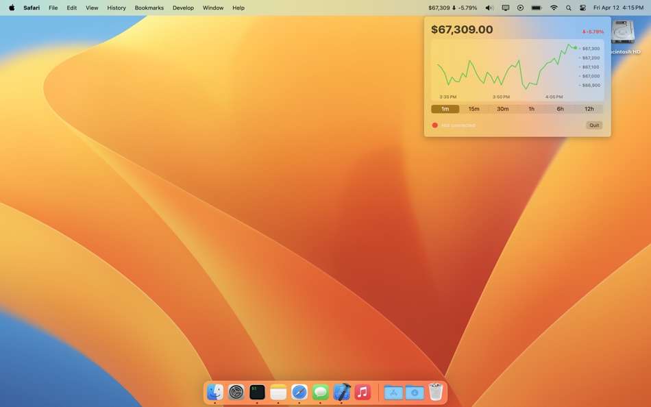 #2. Tiny Bitcoin (macOS) 由: Galaxoid Labs, LLC