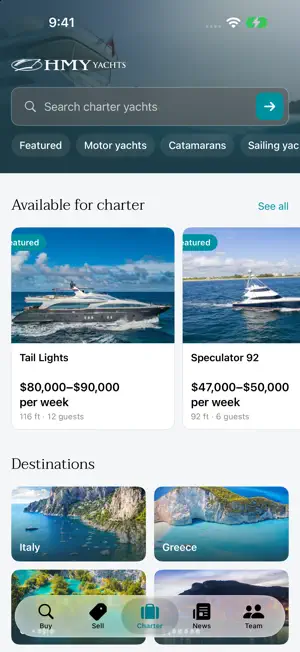 HMY Yachts screenshot 4