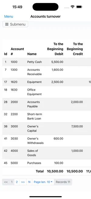 Nano Balance Sheet screenshot 4