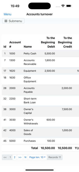 Nano Balance Sheet Screenshot 4 of 10