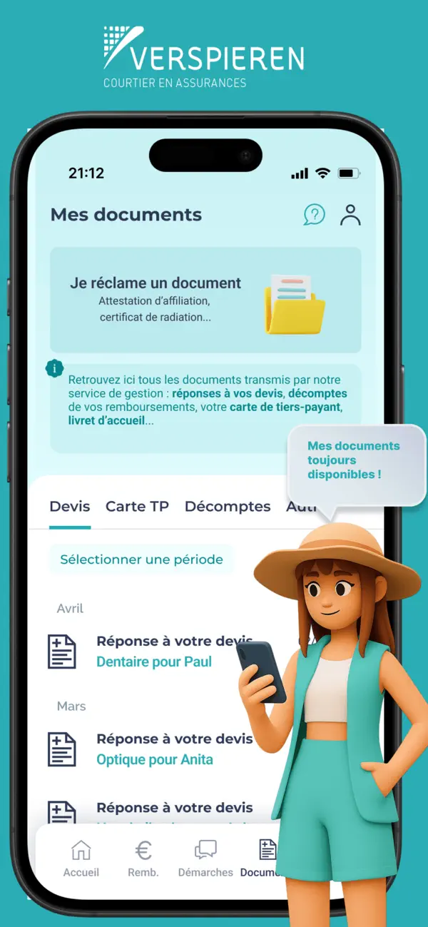 Screenshot #2 pour Mon Espace Santé Verspieren