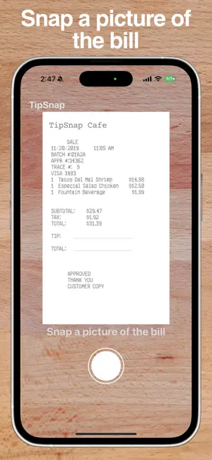 TipSnap: Best Tip Calculator screenshot 2