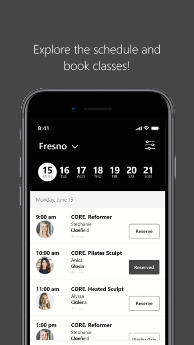 Core Pilates Clovis iPhone screenshot 3 - Health & Fitness app