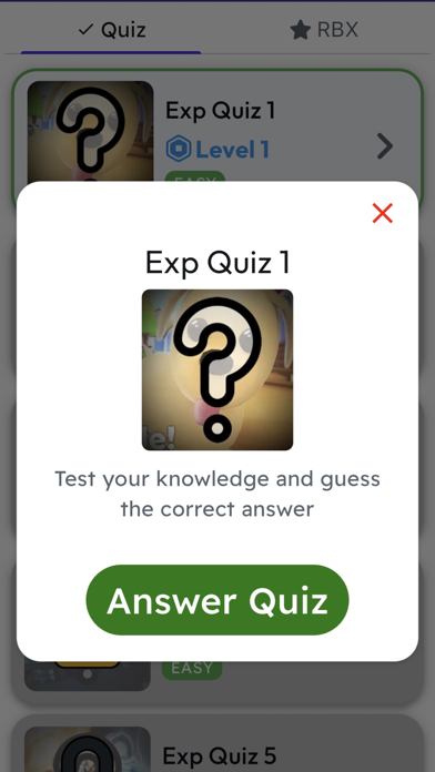 Robux Ultimate Quiz for Roblox Screenshot