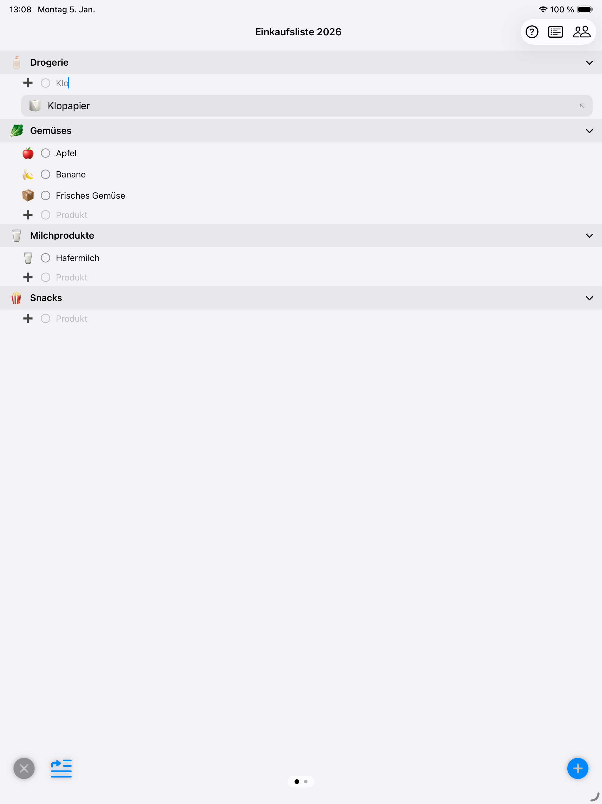 Unsere geteilte Einkaufsliste screenshot 7