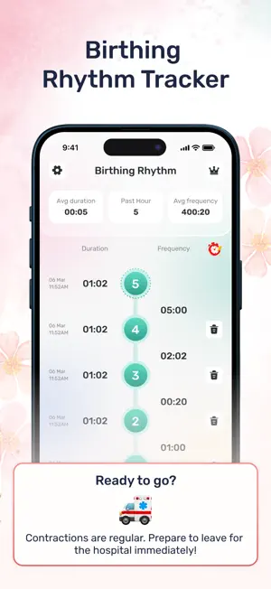 Birthing Contraction Counter screenshot 4