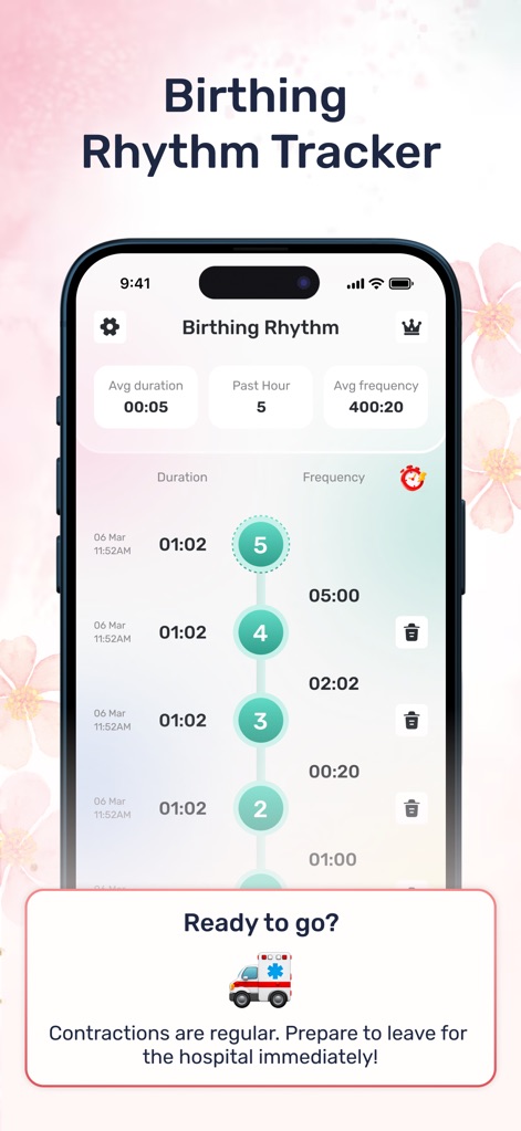 Birthing Contraction Counter - App de Medicina | MWM