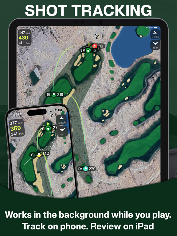 Tangent Golf: GPS Smart Caddie iPad screenshot 1 - Sports app