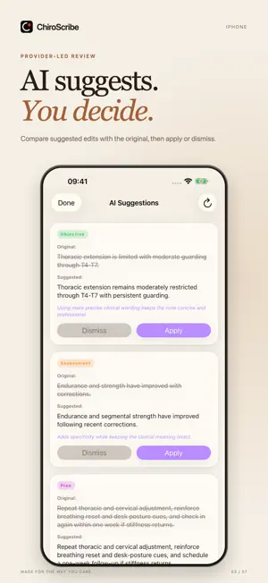 ChiroScribe screenshot 2