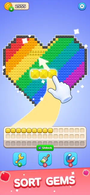 Diamond Color Sort - Gems Art screenshot 1