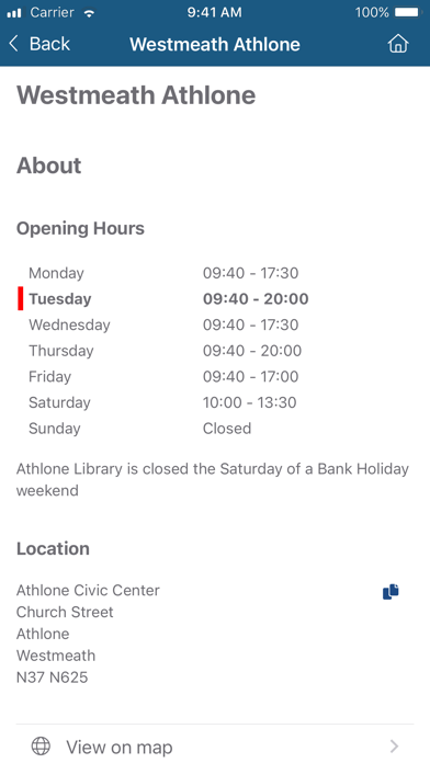 Westmeath Libraries Screenshot