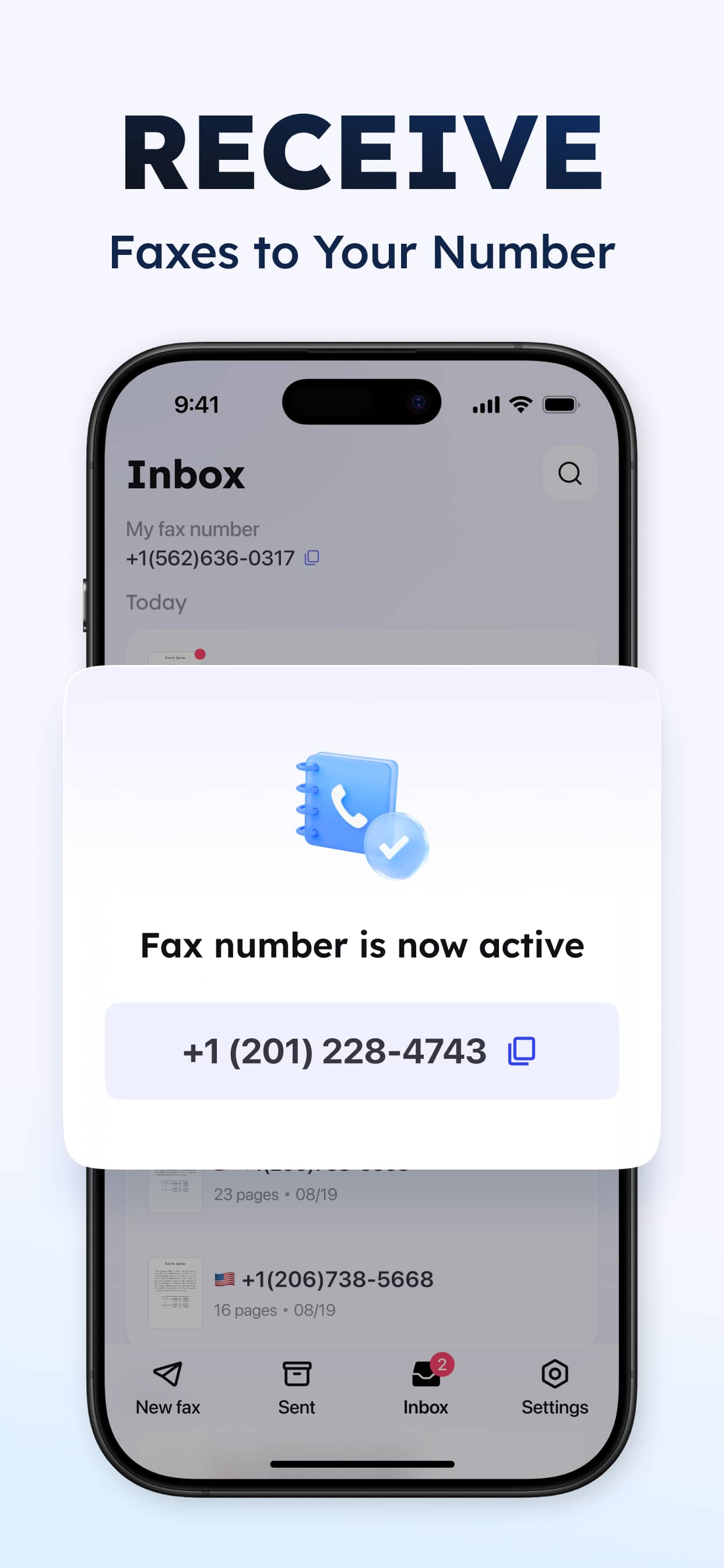 Fax from iPhone - Tap Fax screenshot 5