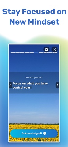 Peaceful: CBT Thought Journal iPhone screenshot