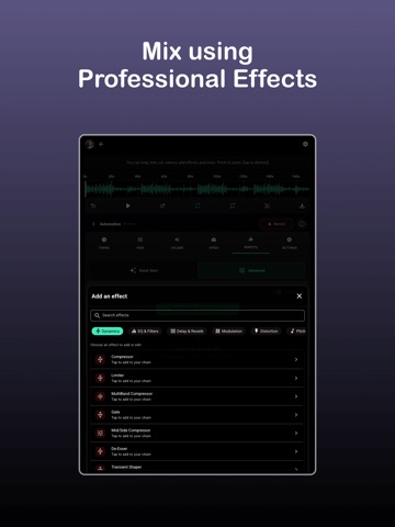 Audio Lab: Audio Editor iPad screenshot