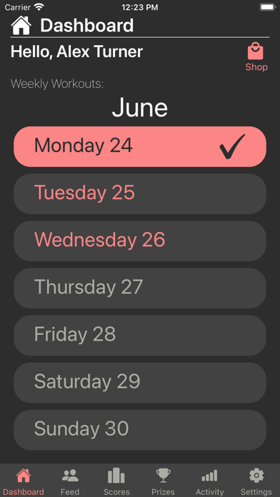 KOS Fitness Screenshot