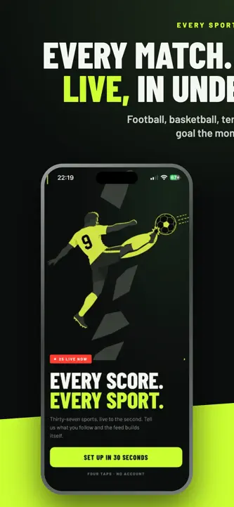 Hola Football - Livescores screenshot 1