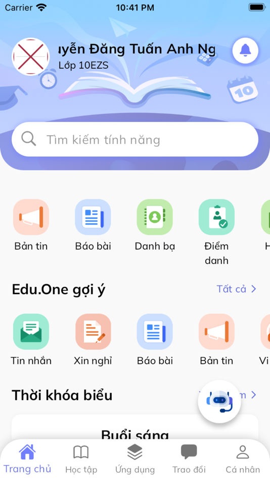 #9. Edu.One (iOS) 由: VIETTEL BUSINESS SOLUTIONS CORPORATION – BRANCH OF VIETTEL GROUP